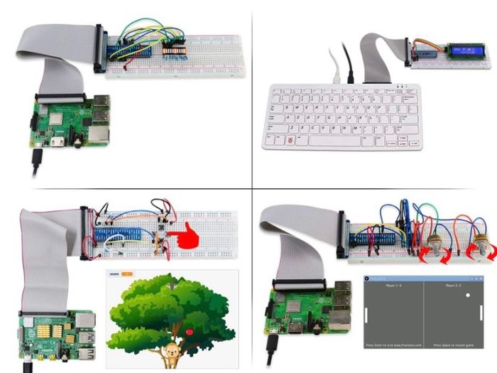 Ultimate Starter Kit for Raspberry Pi 4 B 3 B+ 400, 558-Page Detailed Tutorial, Python C Java Scratch Code, 223 Items, 104 Projects (FREE POSTAGE)