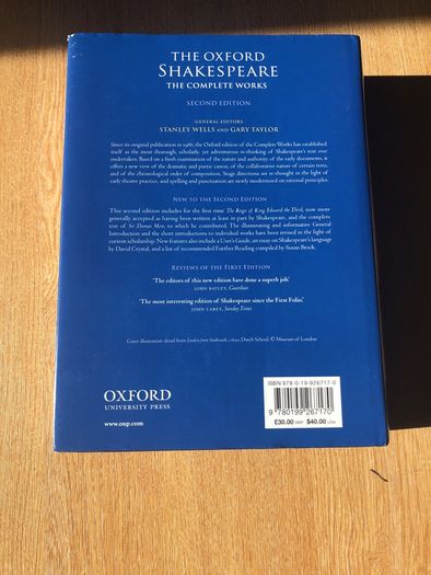 The Oxford  Shakespheare : The Complete Works