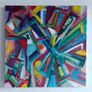 Original brutalist painting original abstract painting Image 2