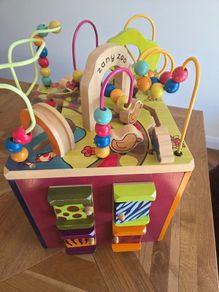 Wooden Activity Cube