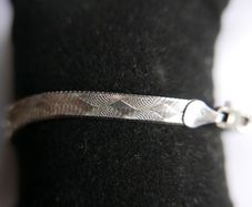 Sterling Silver 925 Italy Herringbone  Bracelet 5,9g
