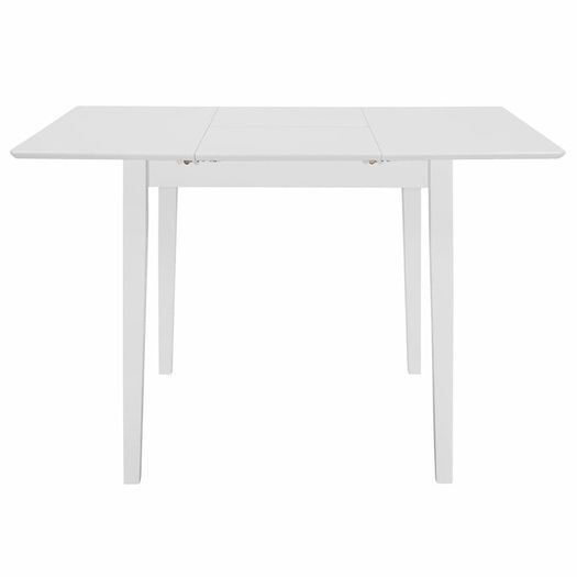 Extendable Dining Table White (80-120)x80x74 cm MDF