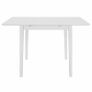 Extendable Dining Table White (80-120)x80x74 cm MDF Image 2