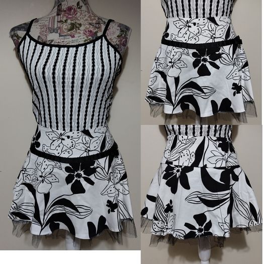 fabulous Ax Paris Black & White Skirt