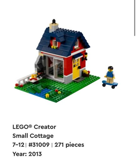 Lego Creator Small Cottage 31009