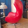 Arne Jacobsen replica Egg Chair in red Image 2