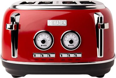 Jersey Steel Blue Toaster 4 Slice  Stainless Steel Retro Toaster  Variable Browning Control  Self Centering Function  Reheat and Defrost Functions MULTIPLE COLOURS AVAILABLE (FREE POSTAGE)