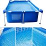 Rectangular pool cover, protective cover, swimming pool solar tarpaulins, bubble wrap, swimming pool insulation film, thicker and more durable, dust and leaf repellent, can be cut to size, blue Image 4
