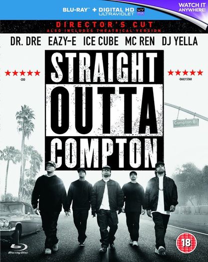 Straight Outta Compton Blu Ray + Uv Copy Brand New And Sealed