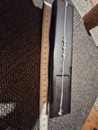 Diamond silver  bracelet