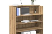 Reception Desk Artisan Oak 100x50x103.5 cm Engineered Wood