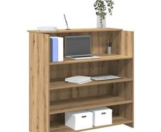 Reception Desk Artisan Oak 100x50x103.5 cm Engineered Wood