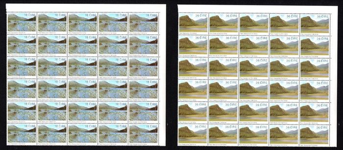 1982 Ireland Killarney National Park Commemorative Stamps Corner Block of 30 Mint Never Hinged (MNH).