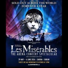2 x Les Miserables tickets 31st May 6.30pm