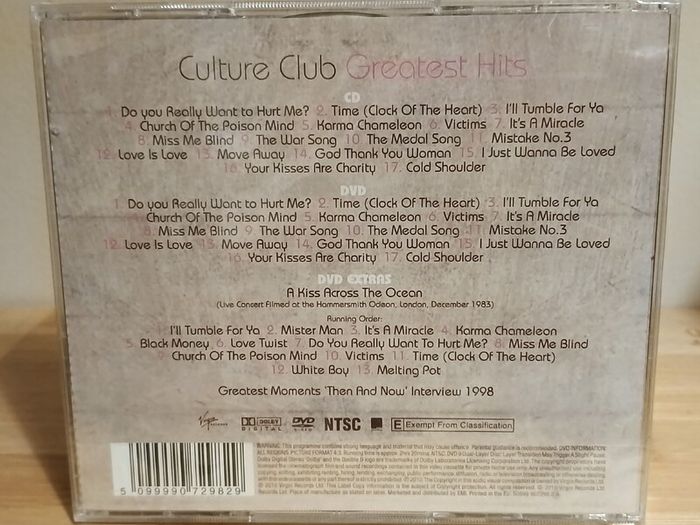 Culture Club Greatest Hits CD & DVD