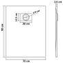 Shower Base Tray SMC Black 90x70 cm Image 5