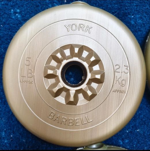 York Weight Set 35kg + Barbell