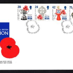 1996 Isle of Man 75th Anniversary of Royal British Legion Commemorative Stamps First Day Cover (FDC)
