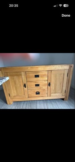 Solid oak sideboard