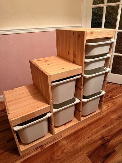 storage combination with boxes