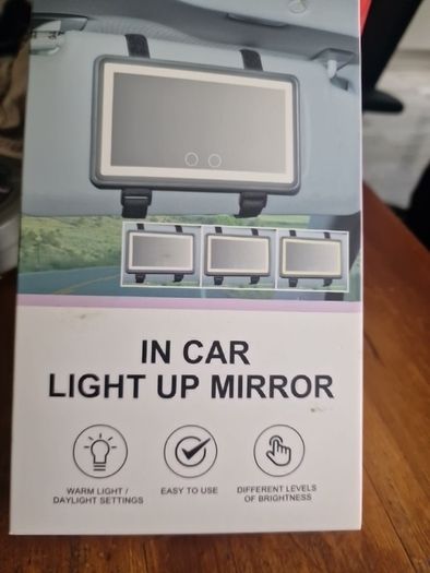 In Car Light Up Mirror