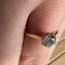Solitaire Engagement ring 18k Image 8