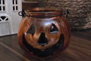 Pumpkin candle holder