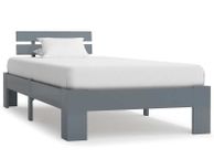 main image for ad Bed Frame Grey Solid Pine Wood 90x200 cm