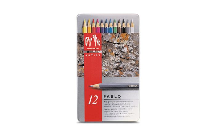 Caran dAche Pablo Colour Pencils (12 in a Metal Box)