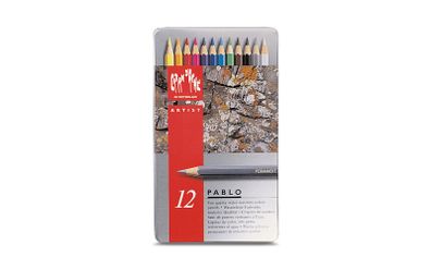 Caran dAche Pablo Colour Pencils (12 in a Metal Box)
