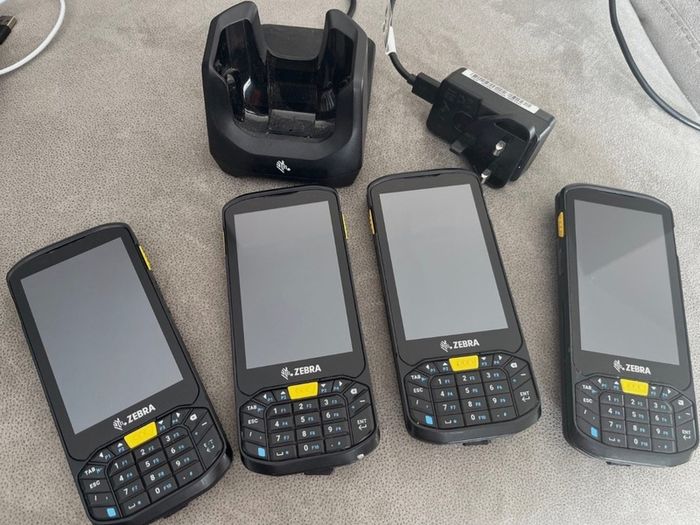 4x Zebra TC20 Keyboard Barcode Scanners & Charger. Great Condition