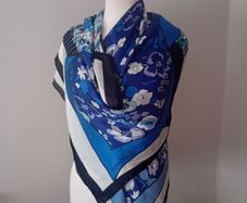 Designer Annarita N Large Silk Scarf