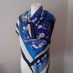 Designer Annarita N Large Silk Scarf