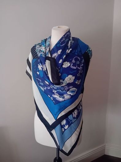 Designer Annarita N Large Silk Scarf