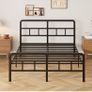 King Size Bed Frame with Curved Headboard Image 3
