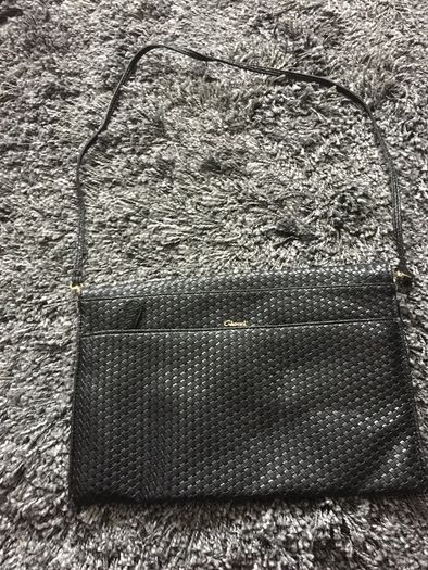 Large Black Clutch