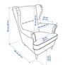IKEA Strandmon Wingback Armchair Image 3