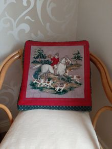 Vintage Cushion/Throw/Picnic Blanket