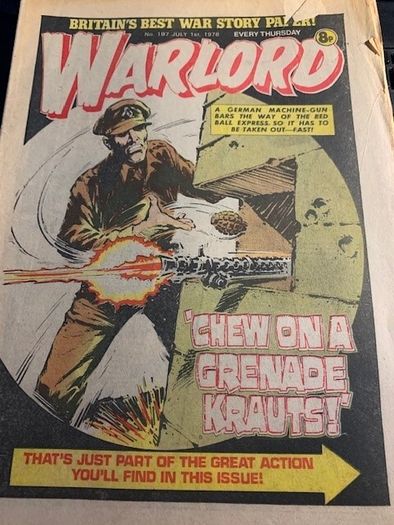 Warlord Comics x 10- Issues 175,179, 184,185,186,197,203,204, 205,208,- Jan 28th 1978- Sept 16th 1978 DC Thomson- Vintage UK Comics