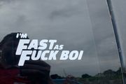 Im Fast As Fuck Boi Funny car decals stickers