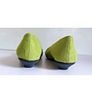 Solada Moda Green Suede Shoes EU36 UK3 Crystal Buckle Low Heel New Boxed  CAN POST Image 4