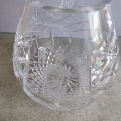 Engreaved Dublin Crystal Vase.