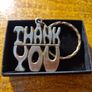 Vintage Stamped Thank You Keyring Image 5