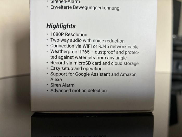 Outdoor WiFi security camera