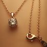 Sterling Silver Swarovski Zirconia Pendant & Chain Image 4