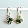 Resin Earrings, Crystal Earrings Image 3