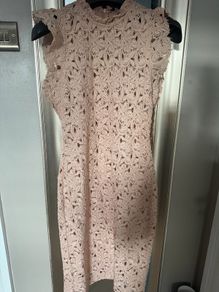 ZARA ..women's midi lace dress
