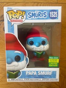 Papa Smurf Funko Pop! #1525 Summer Con Limited Edition. Mint In Box.