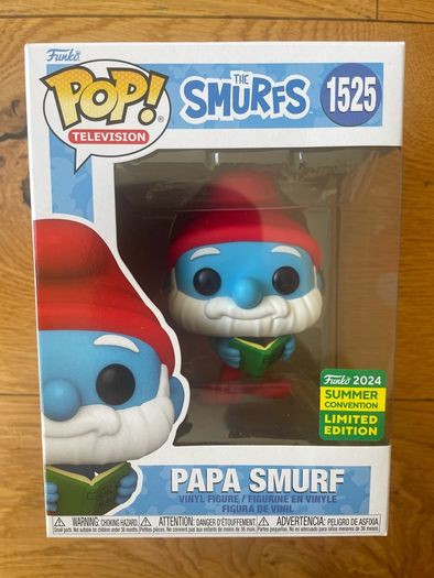 Papa Smurf Funko Pop! #1525 Summer Con Limited Edition. Mint In Box.