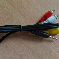 RCA composite to 3.5mm 4 pole cable